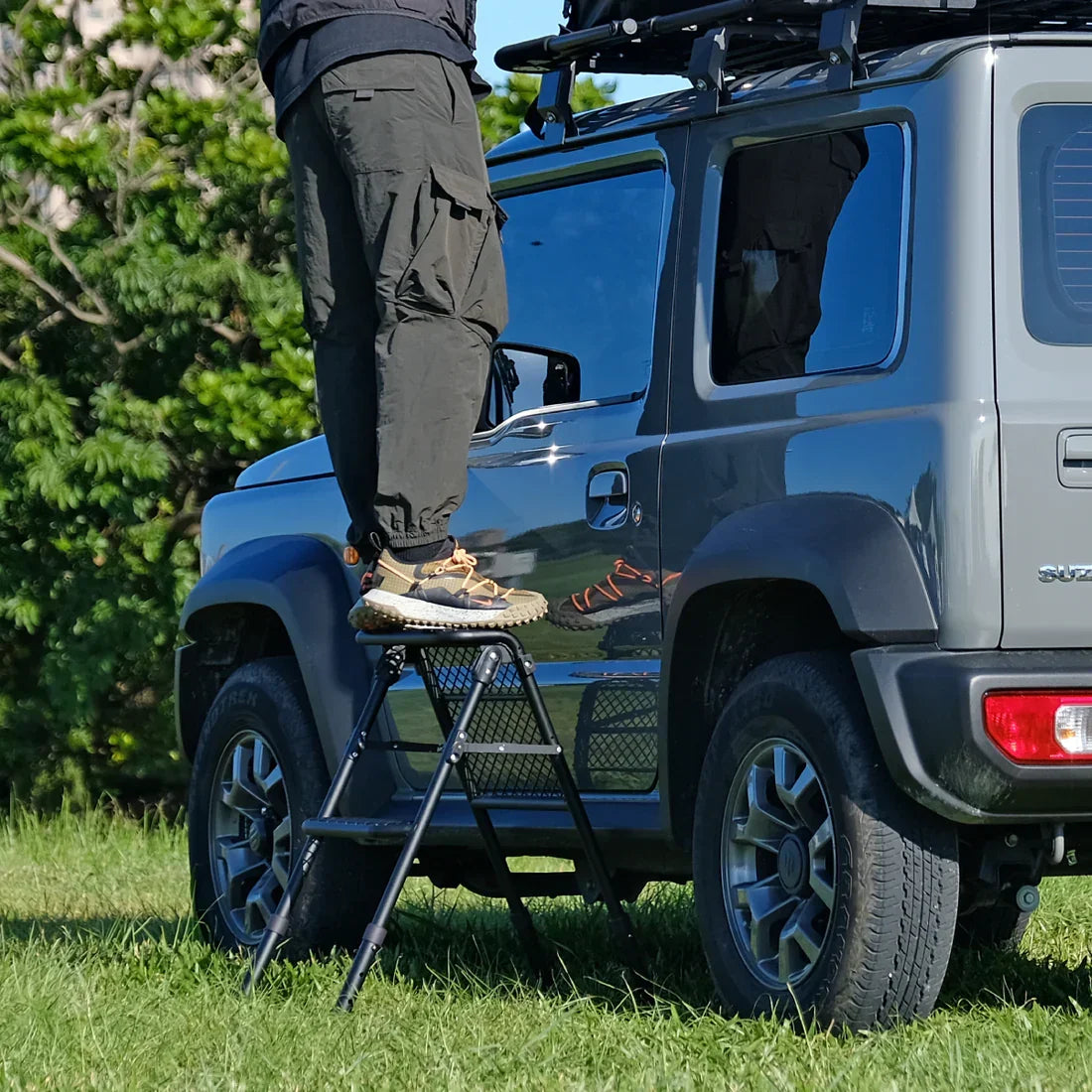 3D MULTIFUNCTIONAL TIRE STEP LADDER WITH EXTENSION KITS
