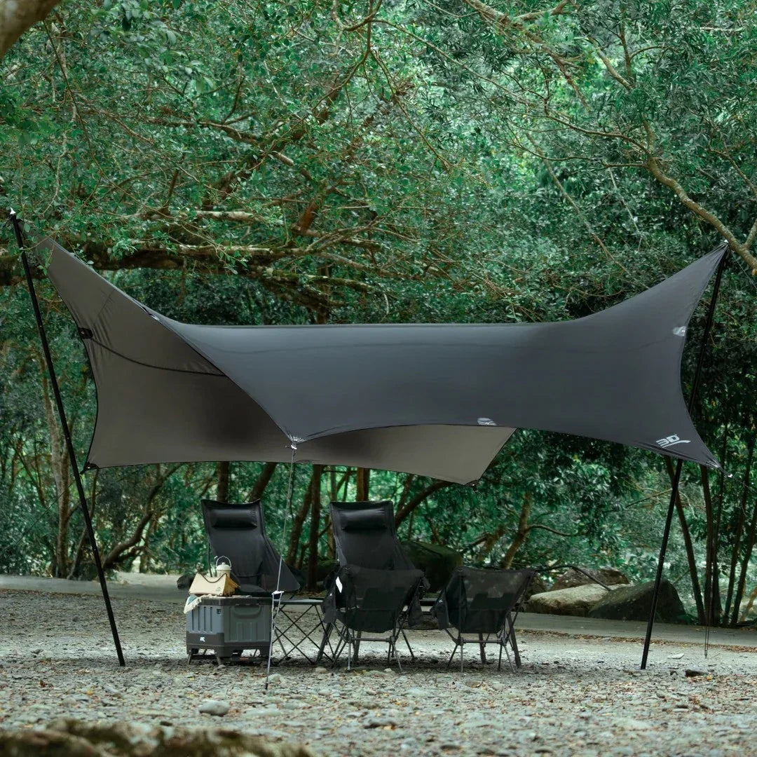 3D BUTTERFLY-SHAPED CAR AWNING