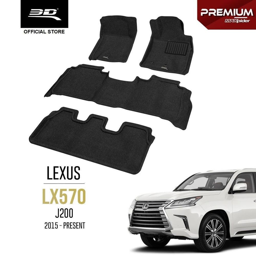 LEXUS LX570 [2015 - 2021] - 3D® PREMIUM Car Mat - 3D Mats Malaysia Sdn Bhd