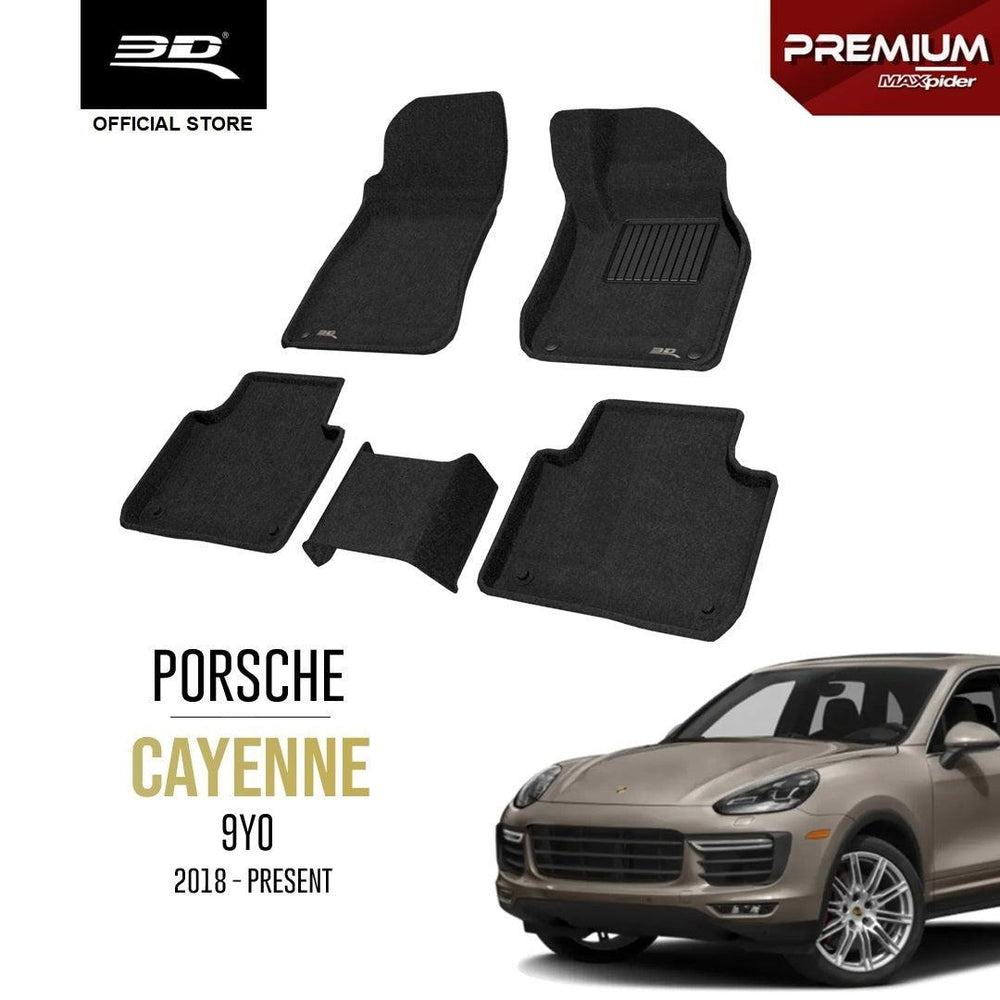 PORSCHE CAYENNE 9Y0 [2018 - PRESENT] - 3D® Premium Car Mat - 3D Mats Malaysia Sdn Bhd