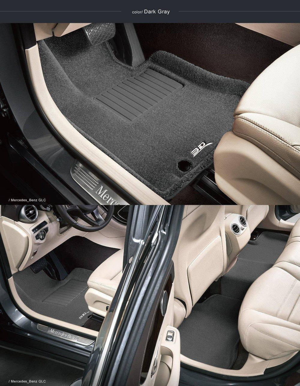 MERCEDES BENZ GLE W167 7-Seater [2020 - PRESENT] - 3D® PREMIUM Car Mat - 3D Mats Malaysia Sdn Bhd