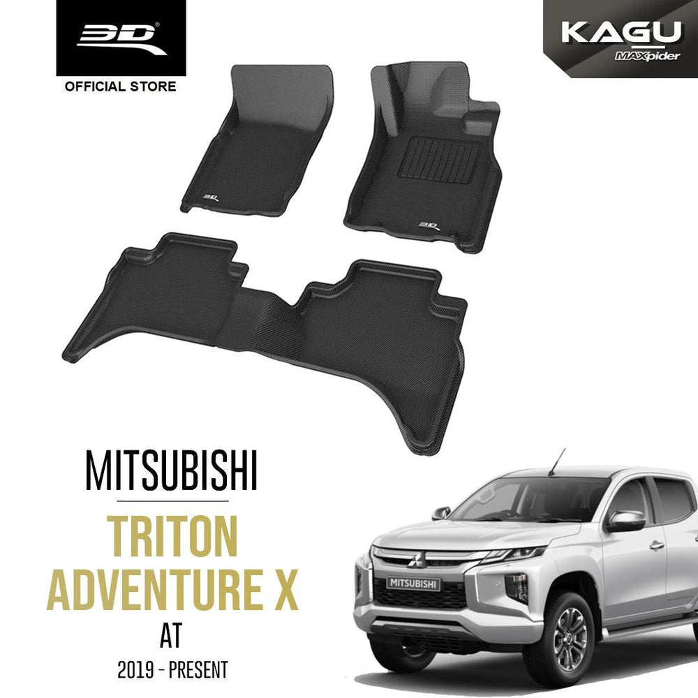 MITSUBISHI TRITON ADVENTURE X/ ATHLETE [2019 - PRESENT] - 3D® KAGU Car Mat