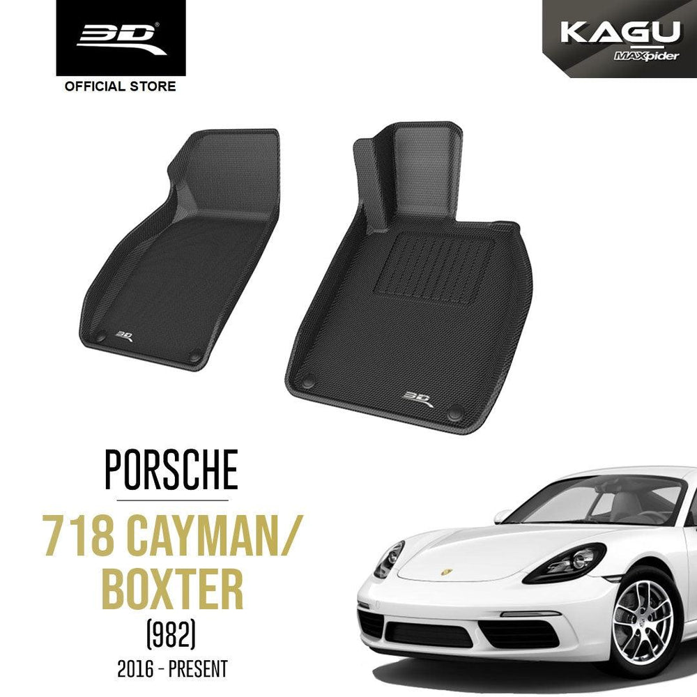 PORSCHE 718 CAYMAN/BOXTER (982) [2016 - PRESENT] - 3D® KAGU Car Mat - 3D Mats Malaysia Sdn Bhd