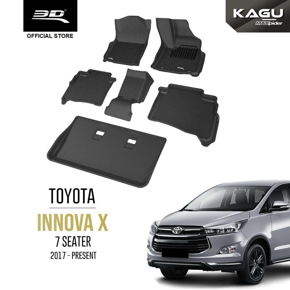 TOYOTA INNOVA X (7 SEATER) [2017 - PRESENT] - 3D® KAGU Car Mat - 3D Mats Malaysia Sdn Bhd