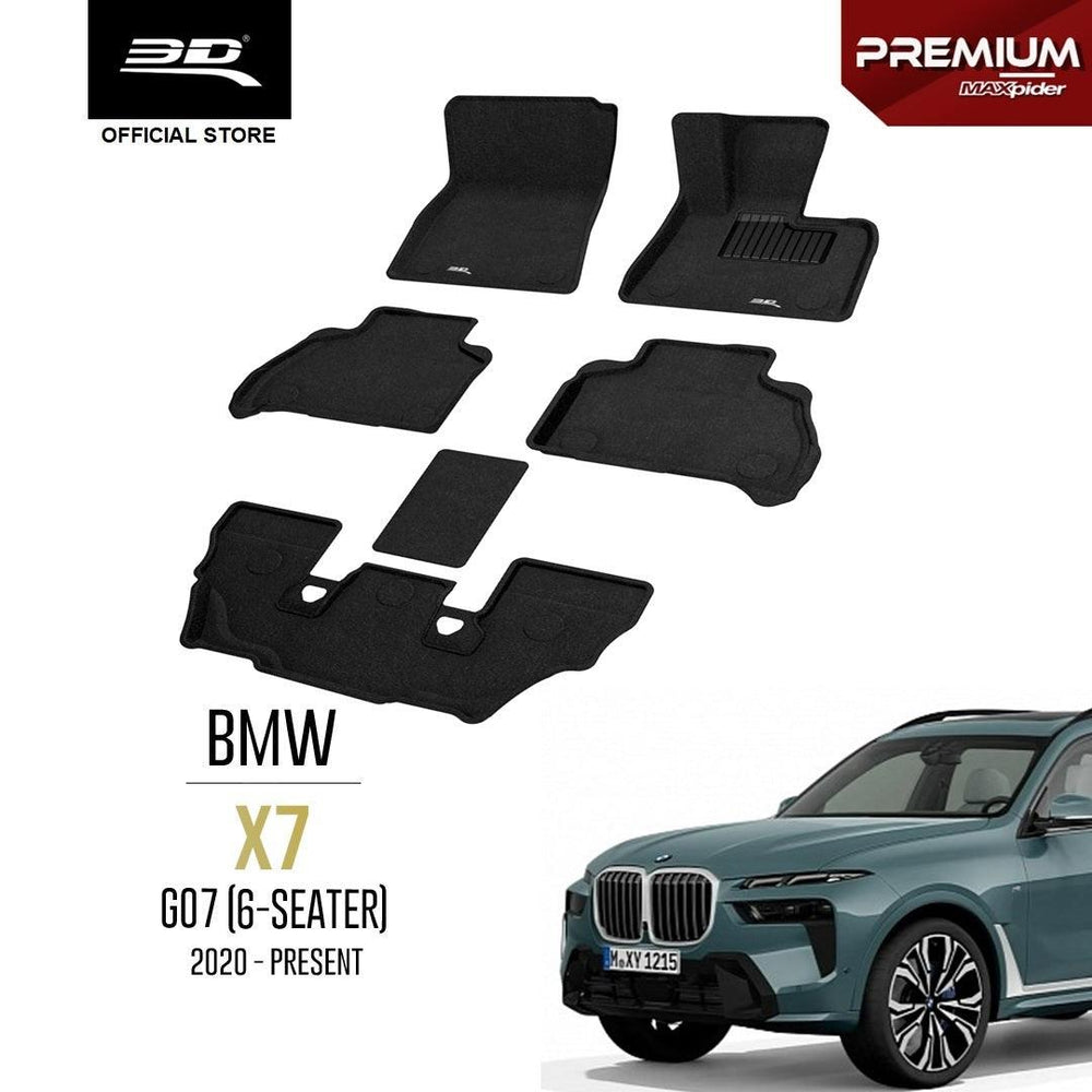 BMW X7 G07 LCI (6 SEATER) [2023 - PRESENT] - 3D® PREMIUM Car Mat - 3D Mats Malaysia Sdn Bhd