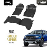 FORD RANGER RAPTOR [2018 - 2021] - 3D® KAGU Car Mat - 3D Mats Malaysia Sdn Bhd