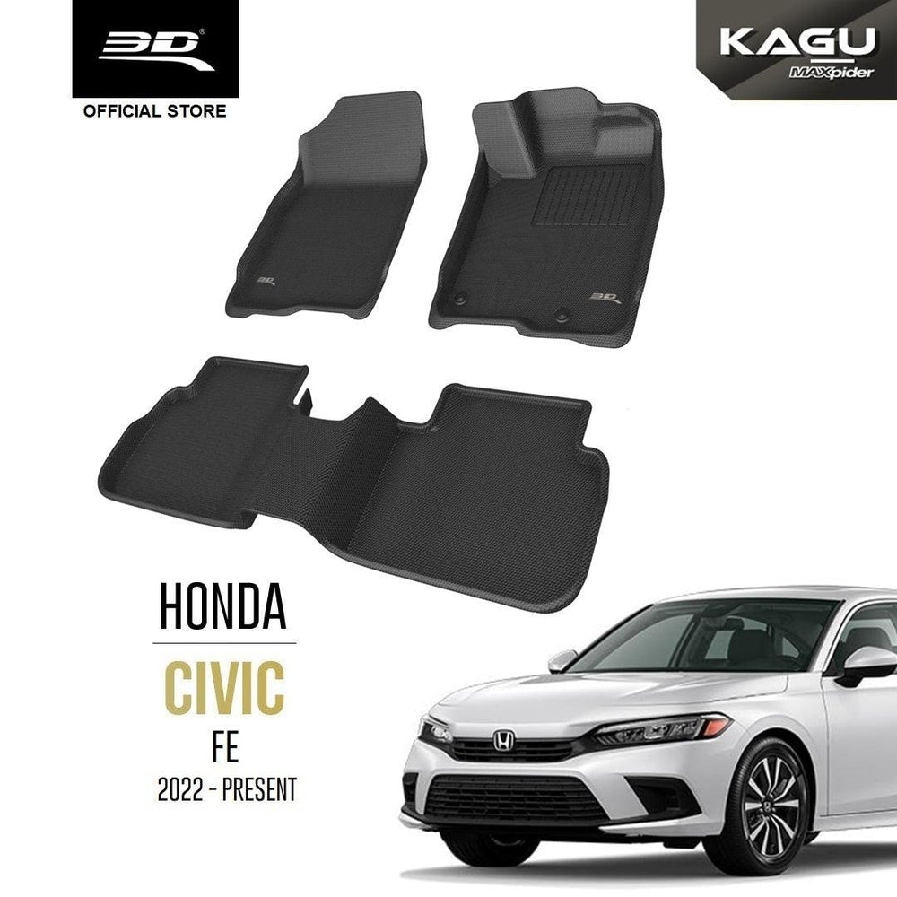 HONDA CIVIC FE [2022 - PRESENT] - 3D® KAGU Car Mat - 3D Mats Malaysia Sdn Bhd