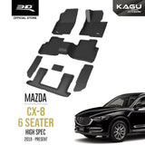 MAZDA CX8 (6 SEATER) Facelift HIGH SPEC [2022 - PRESENT] - 3D® KAGU Car Mat - 3D Mats Malaysia Sdn Bhd