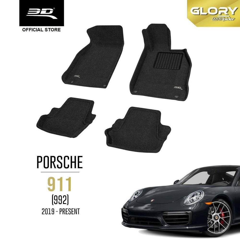 PORSCHE 911 (992) [2019 - PRESENT] - 3D® GLORY Car Mat - 3D Mats Malaysia Sdn Bhd
