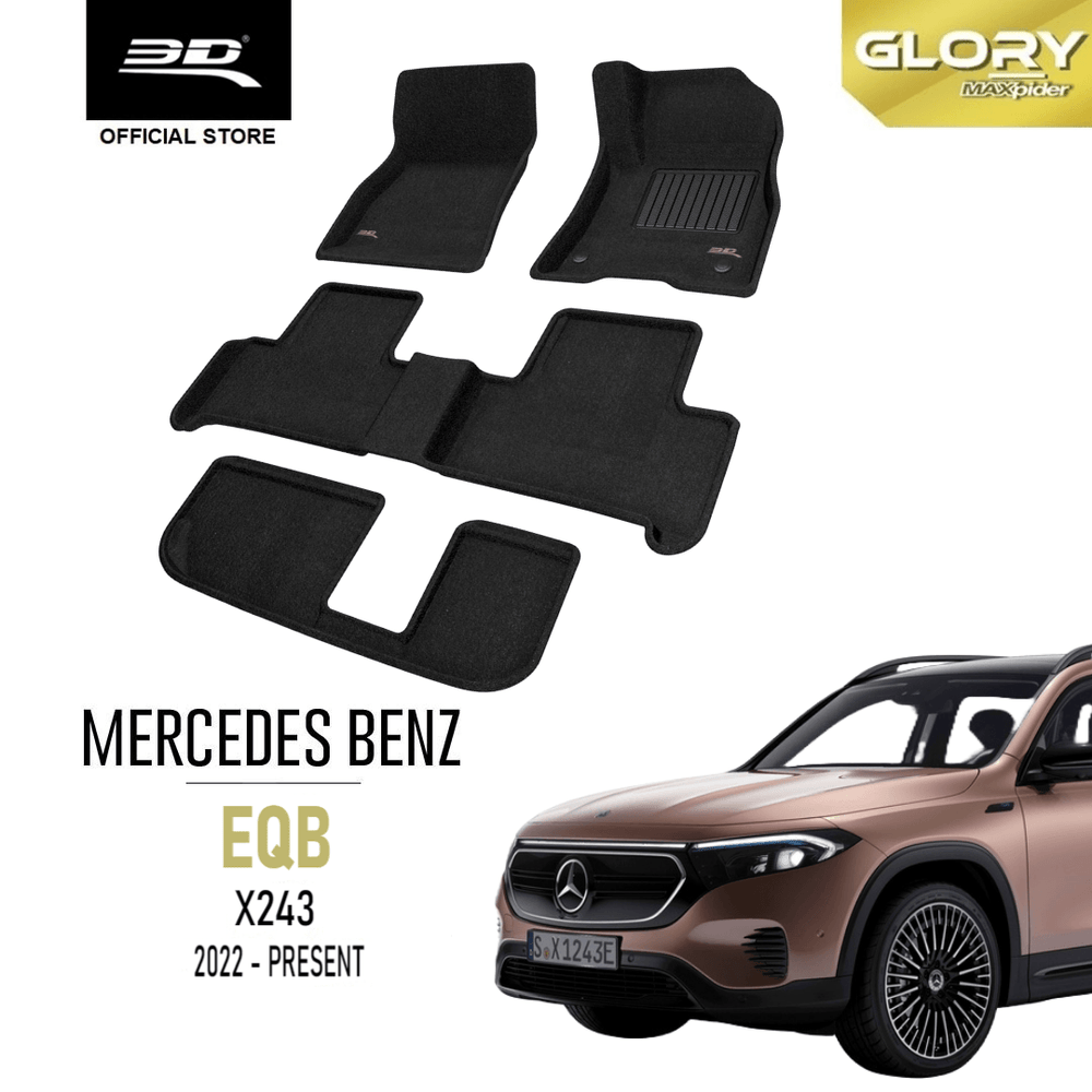 MERCEDES BENZ EQB X243 [2022 - PRESENT] - 3D® GLORY Car Mat - 3D Mats Malaysia Sdn Bhd