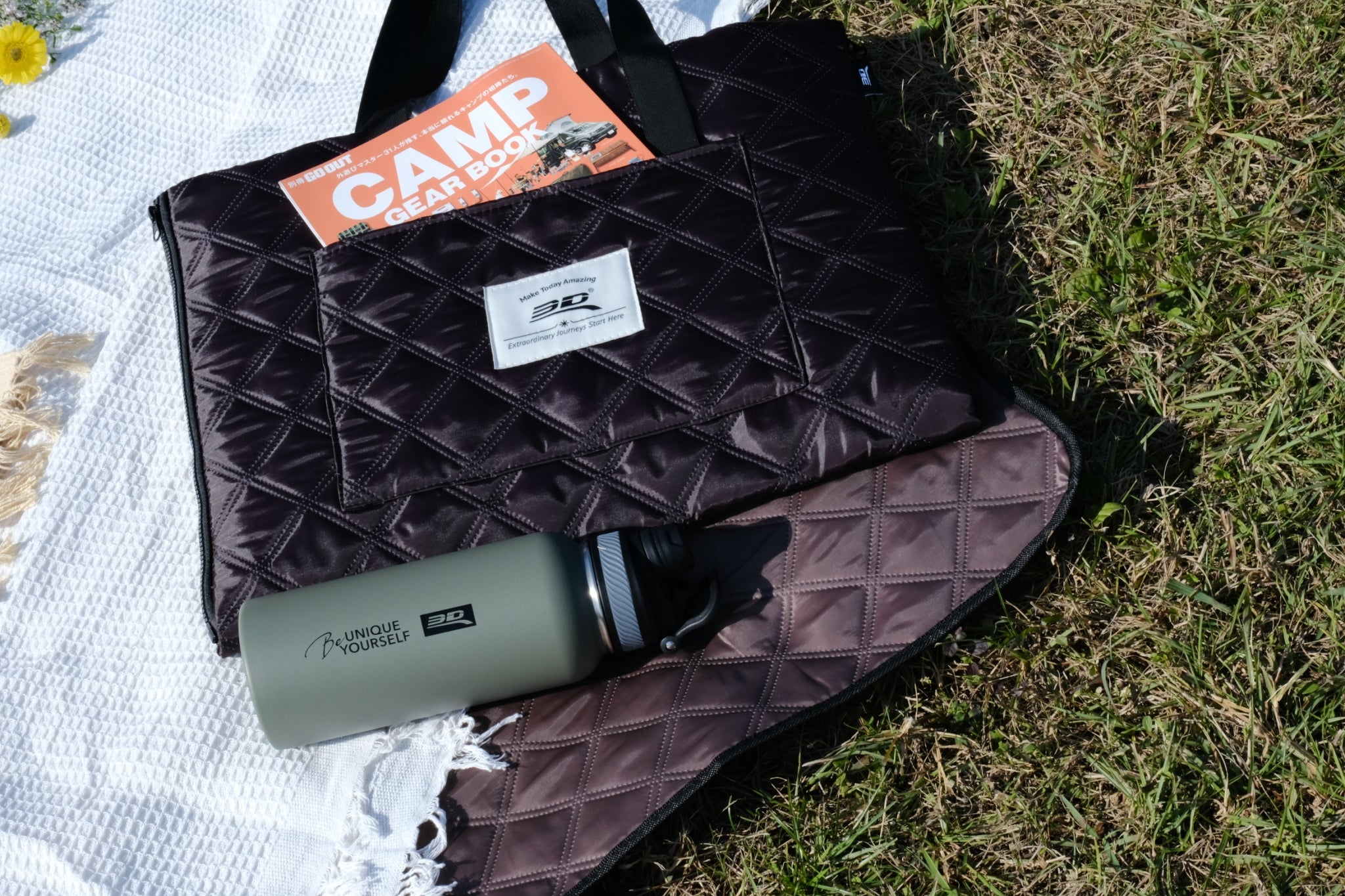 3D PICNIC BLANKET TOTE BAG