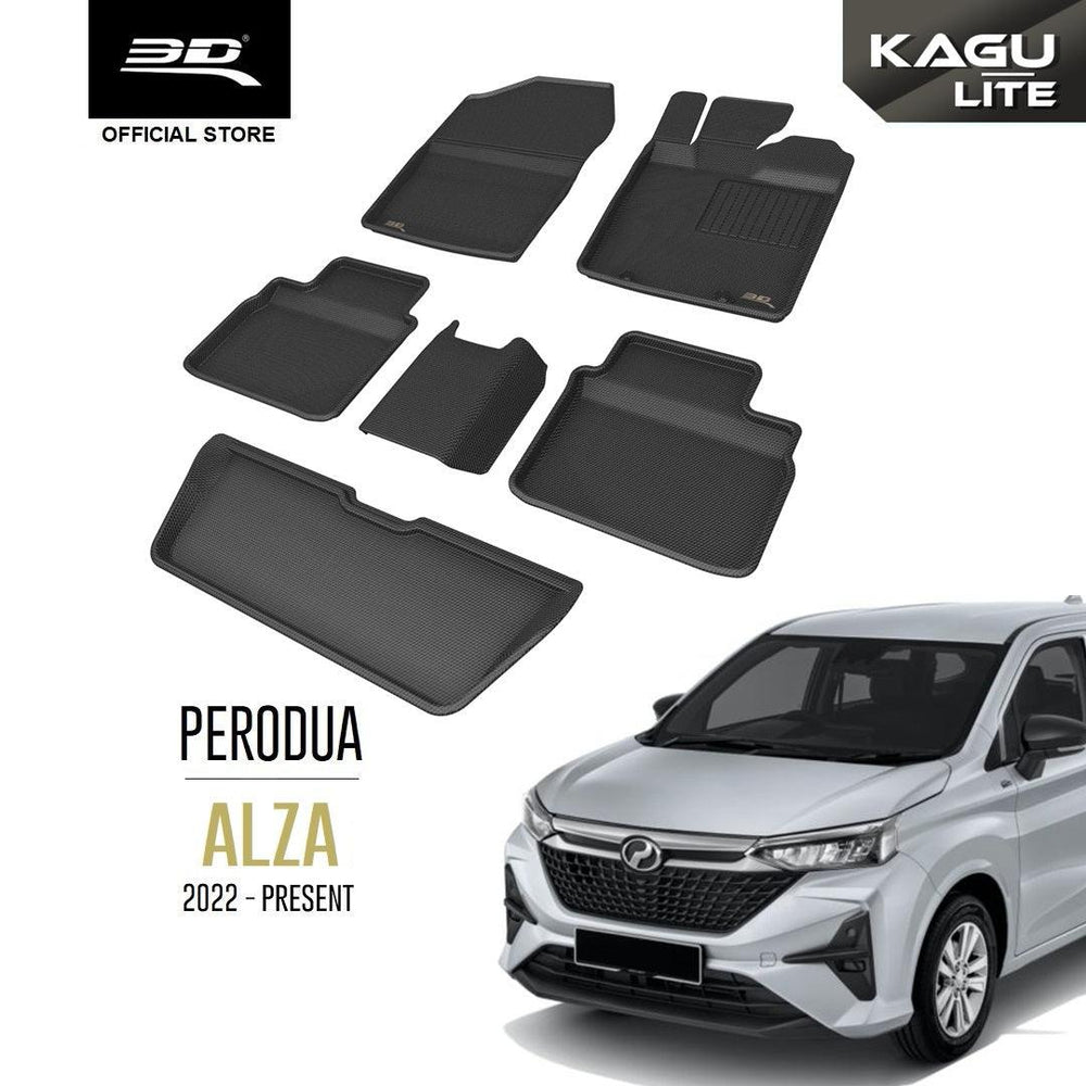 PERODUA ALZA [2022 - PRESENT] - 3D® KAGU Car Mat - 3D Mats Malaysia Sdn Bhd