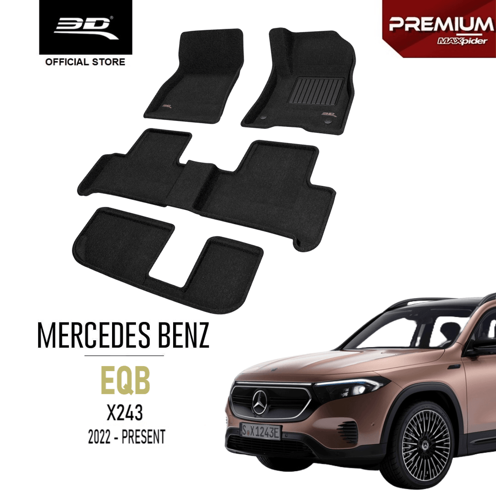 MERCEDES BENZ EQB X243 [2022 - PRESENT] - 3D® PREMIUM Car Mat - 3D Mats Malaysia Sdn Bhd