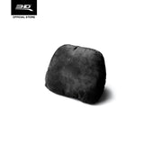 SUEDE HEADREST (BLACK) - 3D Mats Malaysia Sdn Bhd