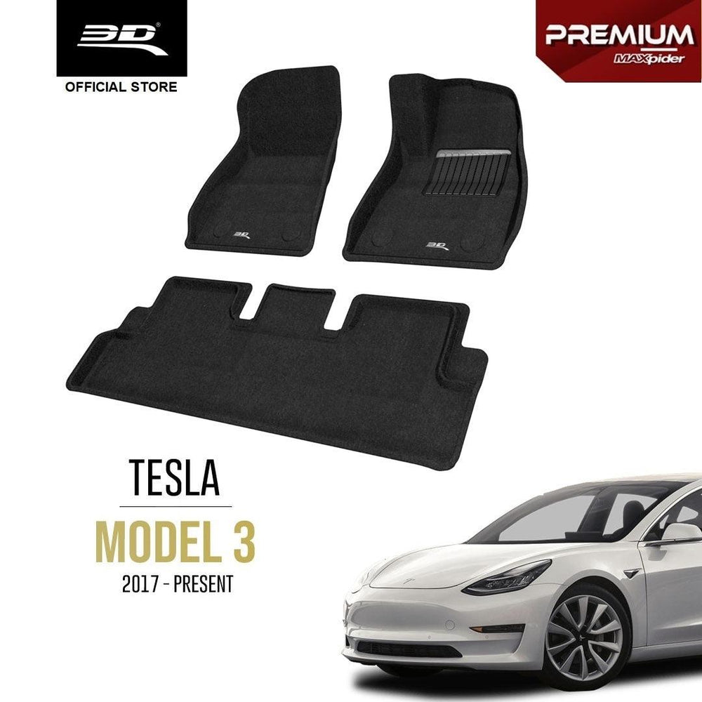 TESLA MODEL 3 [2017 - 2023] - 3D® PREMIUM Car Mat - 3D Mats Malaysia Sdn Bhd