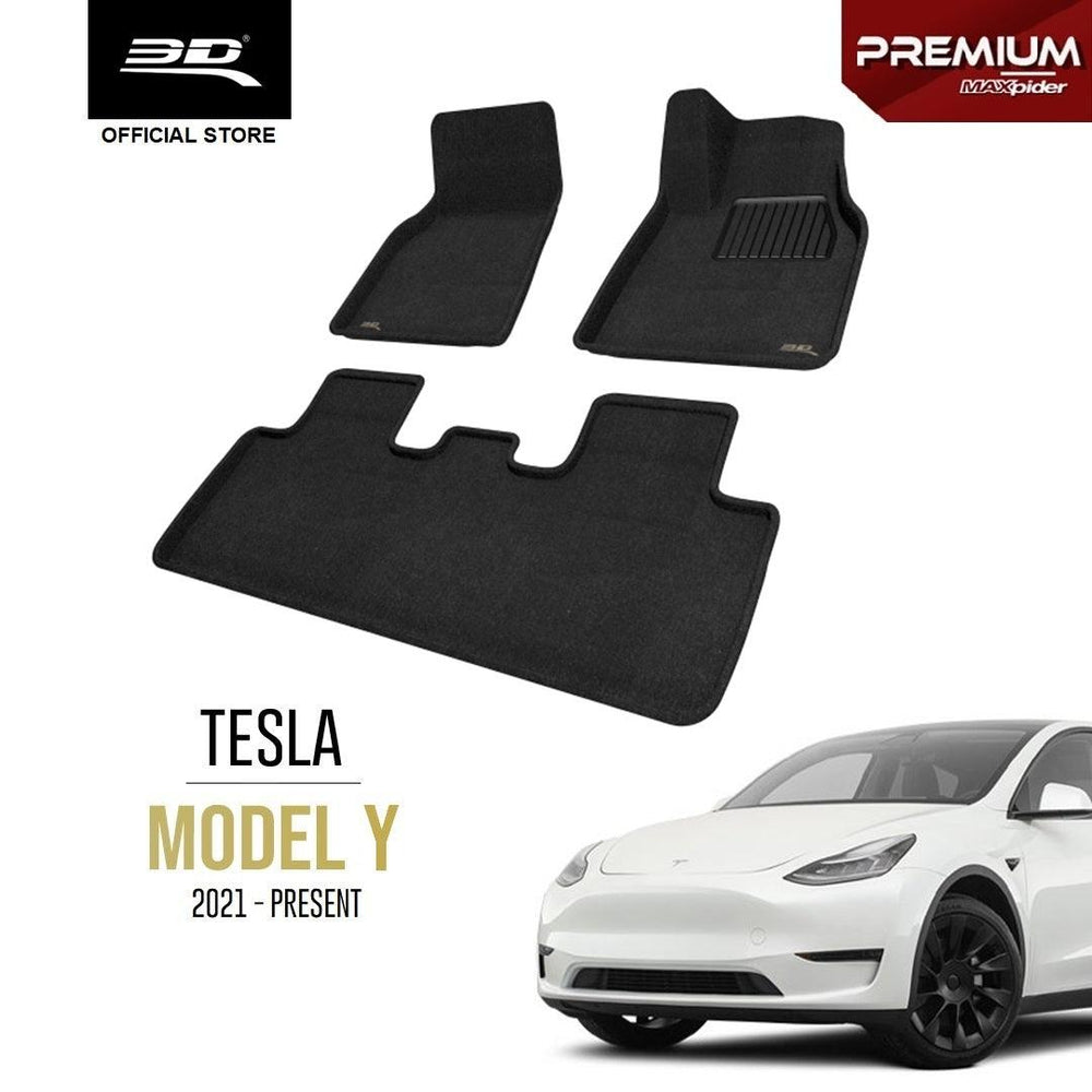 TESLA MODEL Y [2021 - PRESENT] - 3D® PREMIUM Car Mat - 3D Mats Malaysia