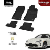 TOYOTA 86 MT [2012 - 2021] - 3D® PREMIUM Car Mat - 3D Mats Malaysia