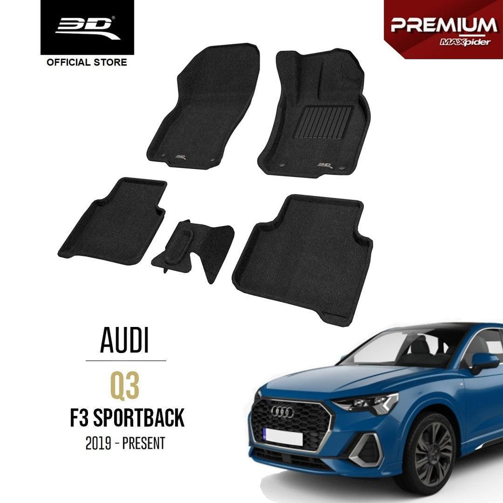 AUDI Q3 F3 SPORTBACK [2020 - PRESENT] - 3D® PREMIUM Car Mat - 3D Mats Malaysia