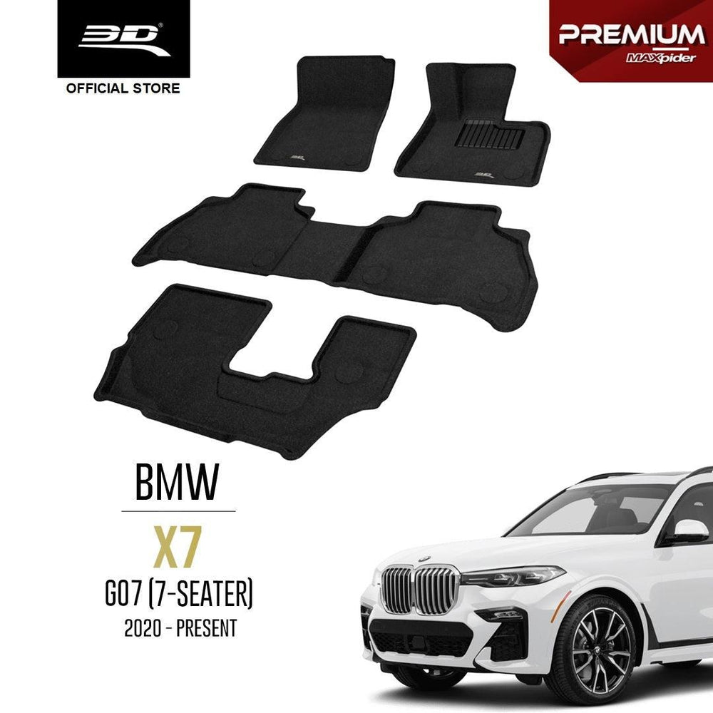 BMW X7 G07 (7 SEATER) [2020 - PRESENT] - 3D® PREMIUM Car Mat - 3D Mats Malaysia