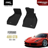 FERRARI 488 GTB [2015 - 2020] - 3D® PREMIUM Car Mat - 3D Mats Malaysia