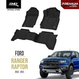 FORD RANGER RAPTOR [2018 - 2021] - 3D® PREMIUM Car Mat - 3D Mats Malaysia Sdn Bhd