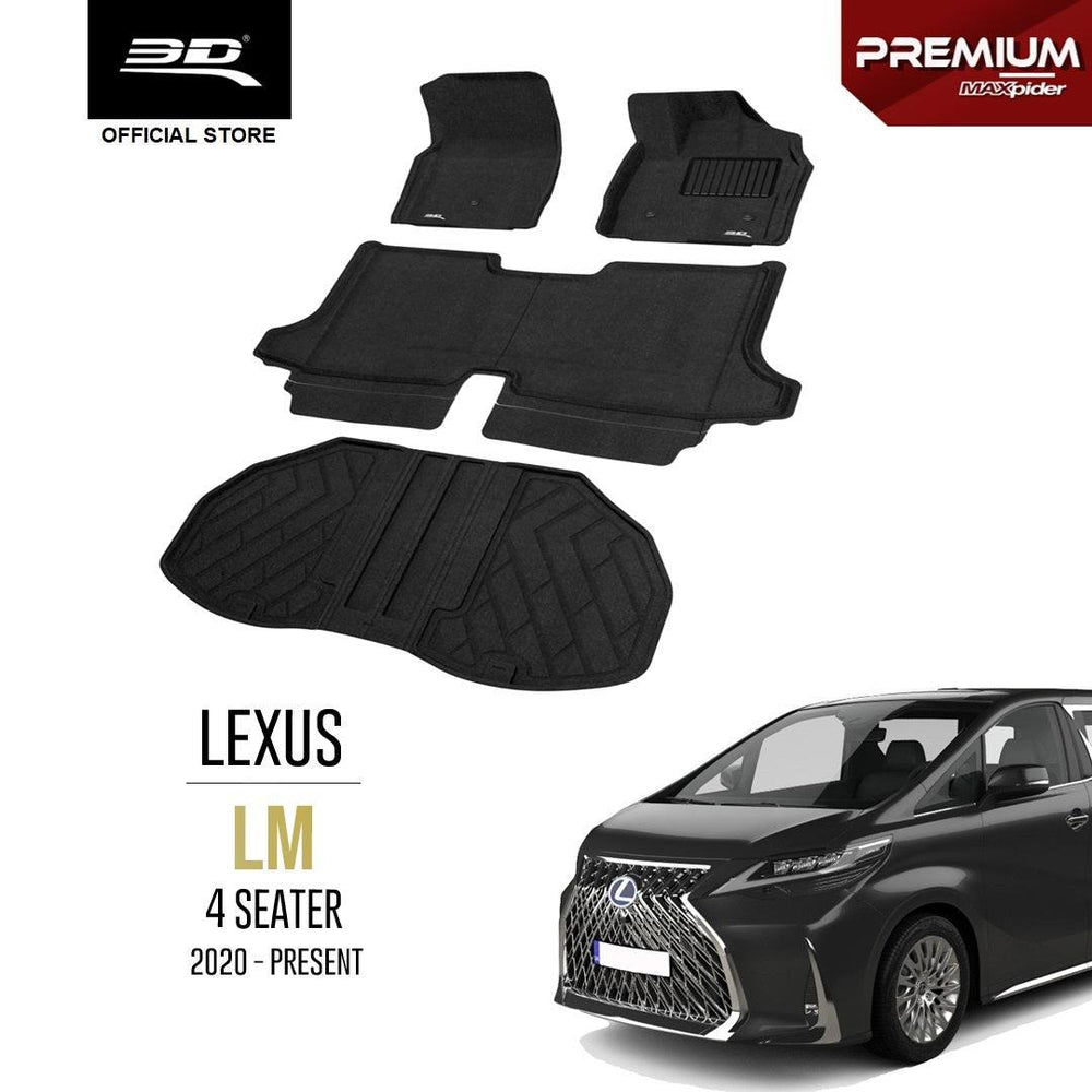 LEXUS LM (4 SEATER) [2020 - PRESENT] - 3D® PREMIUM Car Mat - 3D Mats Malaysia