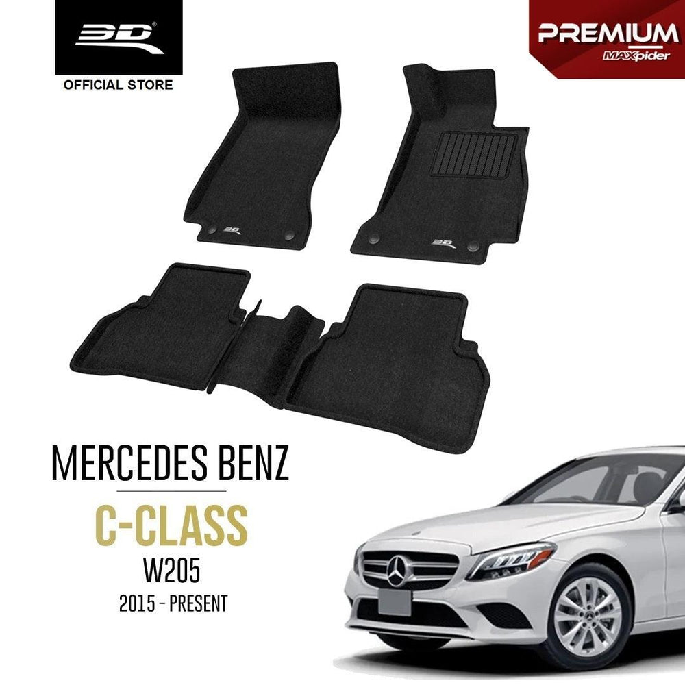 MERCEDES BENZ C CLASS W205 [2015 - 2021] - 3D® PREMIUM Car Mat - 3D Mats Malaysia