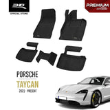 PORSCHE TAYCAN [2021 - PRESENT] - 3D® Premium Car Mat - 3D Mats Malaysia