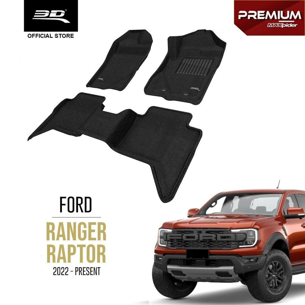 FORD RANGER RAPTOR P703 [2022 - PRESENT] - 3D® PREMIUM Car Mat - 3D Mats Malaysia Sdn Bhd